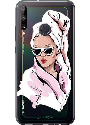 Чехол на huawei p40 lite e девушка в очках 2 "4714u-1875-10746"