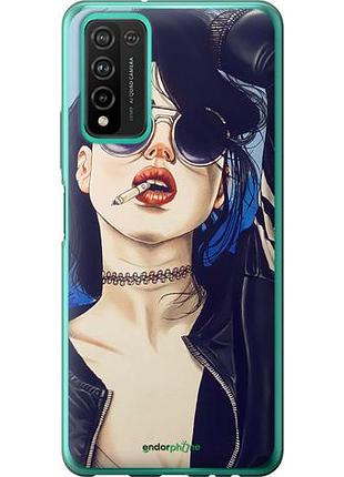 Чехол на huawei honor 10x lite девушка на стиле "4151u-2198-10746"