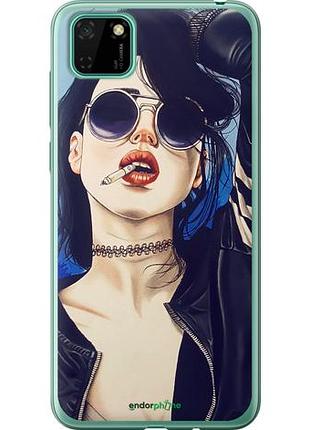 Чехол на huawei y5p девушка на стиле "4151u-1936-10746"