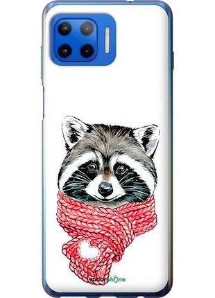 Чехол на motorola moto g plus енот в шарфе "4688u-2202-10746"