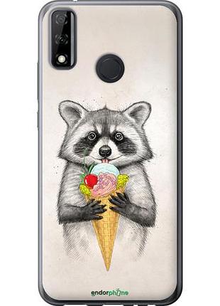 Чехол на huawei y8s енотик с мороженым "4602u-2027-10746"