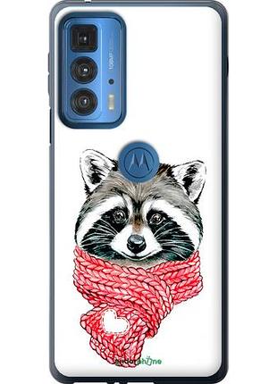 Чехол на motorola edge 20 pro енот в шарфе "4688u-2662-10746"