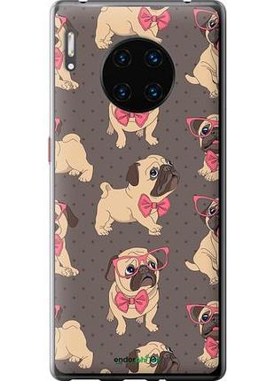 Чехол на huawei mate 30 pro мопсики 2 "4362u-1796-10746"