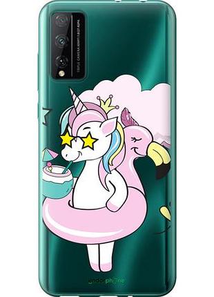 Чехол на huawei honor play 4t pro crown unicorn "4660u-1914-10746"