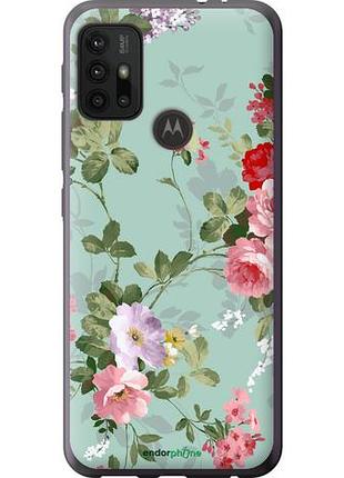Чехол на motorola moto g10 цветочные обои 2 "862u-2319-10746"