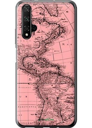 Чехол на huawei honor 20 карта "4794u-1697-10746"
