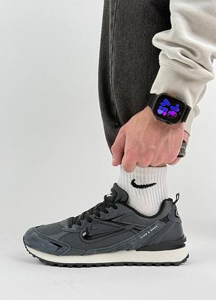 Nike waffle s grey black 10