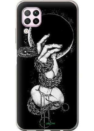 Чехол на huawei p40 lite змея в руке "4149u-1887-10746"