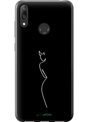Чехол на huawei y7 2019 силуэт1 "4590u-1638-10746"