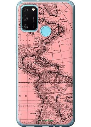 Чехол на huawei honor 9a карта "4794u-1900-10746"