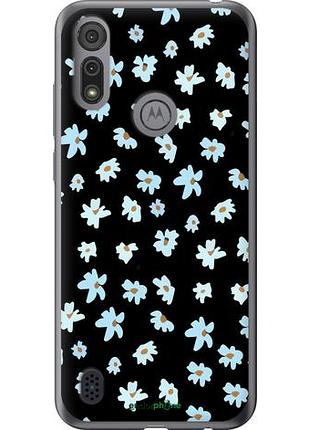 Чехол на motorola e6s цветочный "4900u-2001-10746"