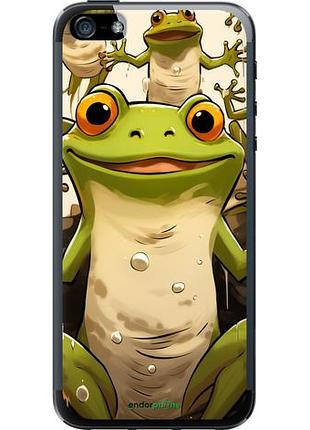 Чехол на iphone se веселая жаба "5658u-214-10746"