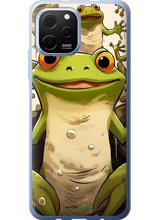 Чехол на huawei nova y61 веселая жаба "5658u-2983-10746"