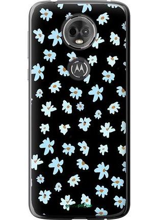 Чехол на motorola moto e5 plus цветочный "4900u-1412-10746"