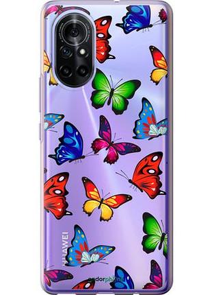 Чохол на huawei nova 8 барвисті метелики "4761u-2245-10746"