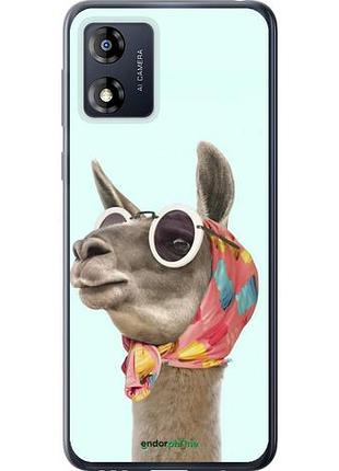Чехол на motorola moto e13 модная лама "4479u-3053-10746"