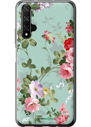 Чехол на huawei honor 20 цветочные обои 2 "862u-1697-10746"