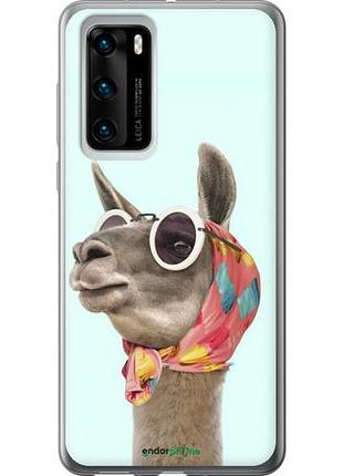 Чехол на huawei p40 модная лама "4479u-1840-10746"