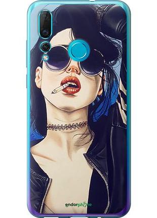Чехол на huawei nova 4 девушка на стиле "4151u-1632-10746"