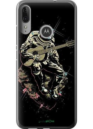Чехол на motorola moto e6 plus космонавт с гиратой "4138u-1780-10746"