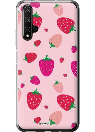 Чехол на huawei honor 20 клубнички "4332u-1697-10746"