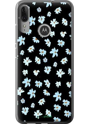 Чехол на motorola moto e6 plus цветочный "4900u-1780-10746"