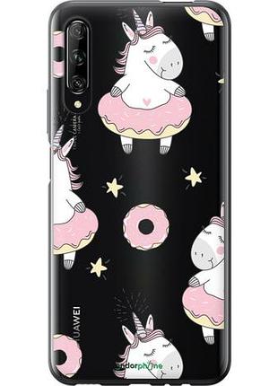 Чехол на huawei p smart pro единорожки "4659u-1906-10746"