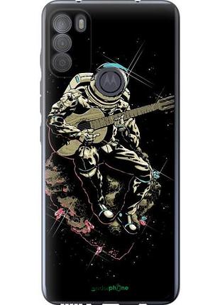 Чехол на motorola g50 космонавт с гиратой "4138u-2354-10746"