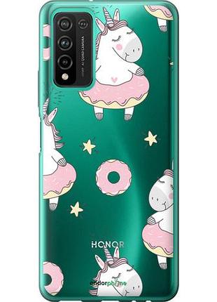 Чехол на huawei honor 10x lite единорожки "4659u-2198-10746"