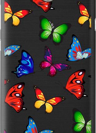 Чехол на huawei y5 ii красочные мотыльки "4761u-496-10746"