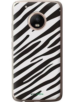 Чехол на motorola moto g5 plus классическая зебра "4874u-1038-10746"