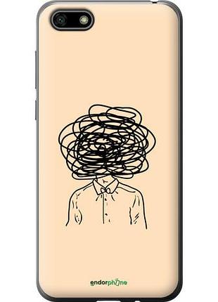 Чехол на huawei honor 7a мысли "4568u-1805-10746"