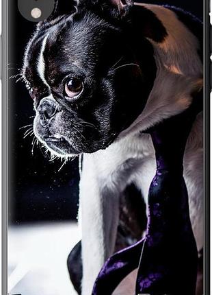 Чехол на iphone xr бульдог-фотограф "142u-1560-10746"
