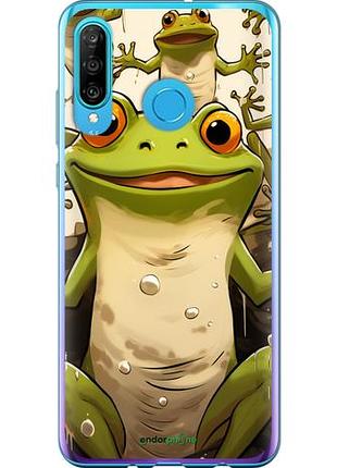 Чехол на huawei p30 lite веселая жаба "5658u-1651-10746"