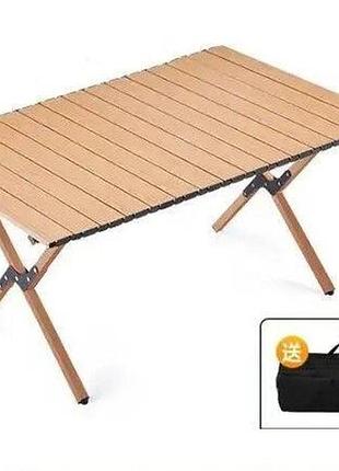 Раскладной стол springfun m 90×60×45см - кемпинговый портативный стол для туризма металлический каркас 30кг