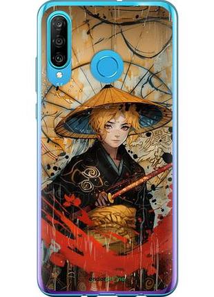Чехол на huawei p30 lite самурайская отвага "6115u-1651-10746"