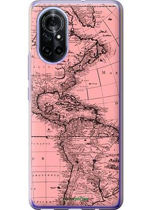 Чехол на huawei nova 8 карта "4794u-2245-10746"