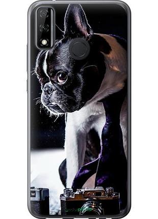 Чохол на huawei p smart 2020 бульдог-фотограф "142u-2060-10746"