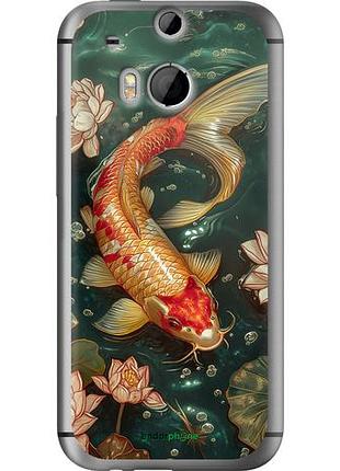 Чехол на htc one m8 мелодия лотоса "6106u-30-10746"