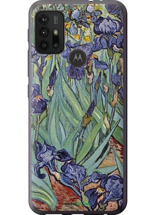 Чехол на motorola moto g20 винсент ван гог. ирисы "161u-2461-10746"