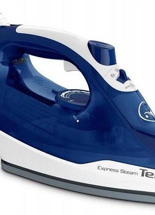 Утюг tefal с паром для одежды тефаль антипригарная подошва 2400 вт паровой удар 180 г/мин