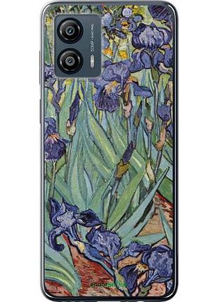 Чехол на motorola moto g53 винсент ван гог. ирисы "161u-3047-10746"