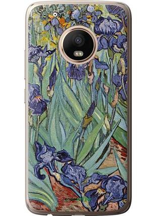 Чехол на motorola moto g5 plus винсент ван гог. ирисы "161u-1038-10746"