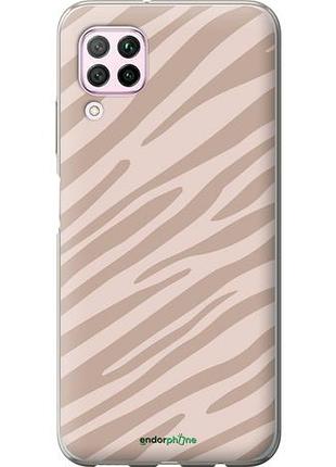 Чехол на huawei p40 lite зебра беж "4875u-1887-10746"