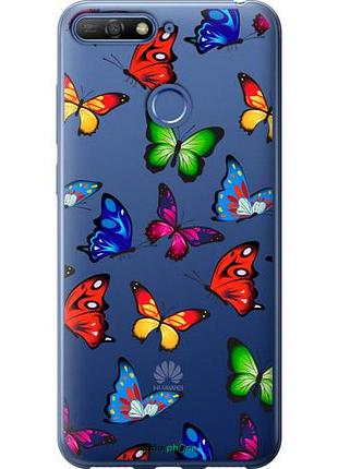 Чохол на huawei honor 7c барвисті метелики "4761u-1411-10746"