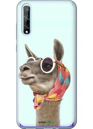 Чехол на huawei p smart s модная лама "4479u-1813-10746"