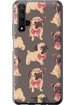 Чехол на huawei honor 20 мопсики 2 "4362u-1697-10746"