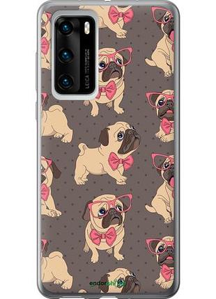 Чохол на huawei p40 мопсики 2 "4362u-1840-10746"