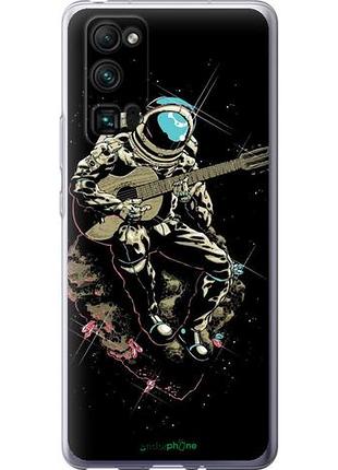 Чехол на huawei honor 30 pro космонавт с гиратой "4138u-1920-10746"
