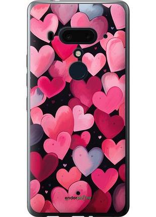 Чехол на htc u12 plus сердечки 4 "5662u-1712-10746"